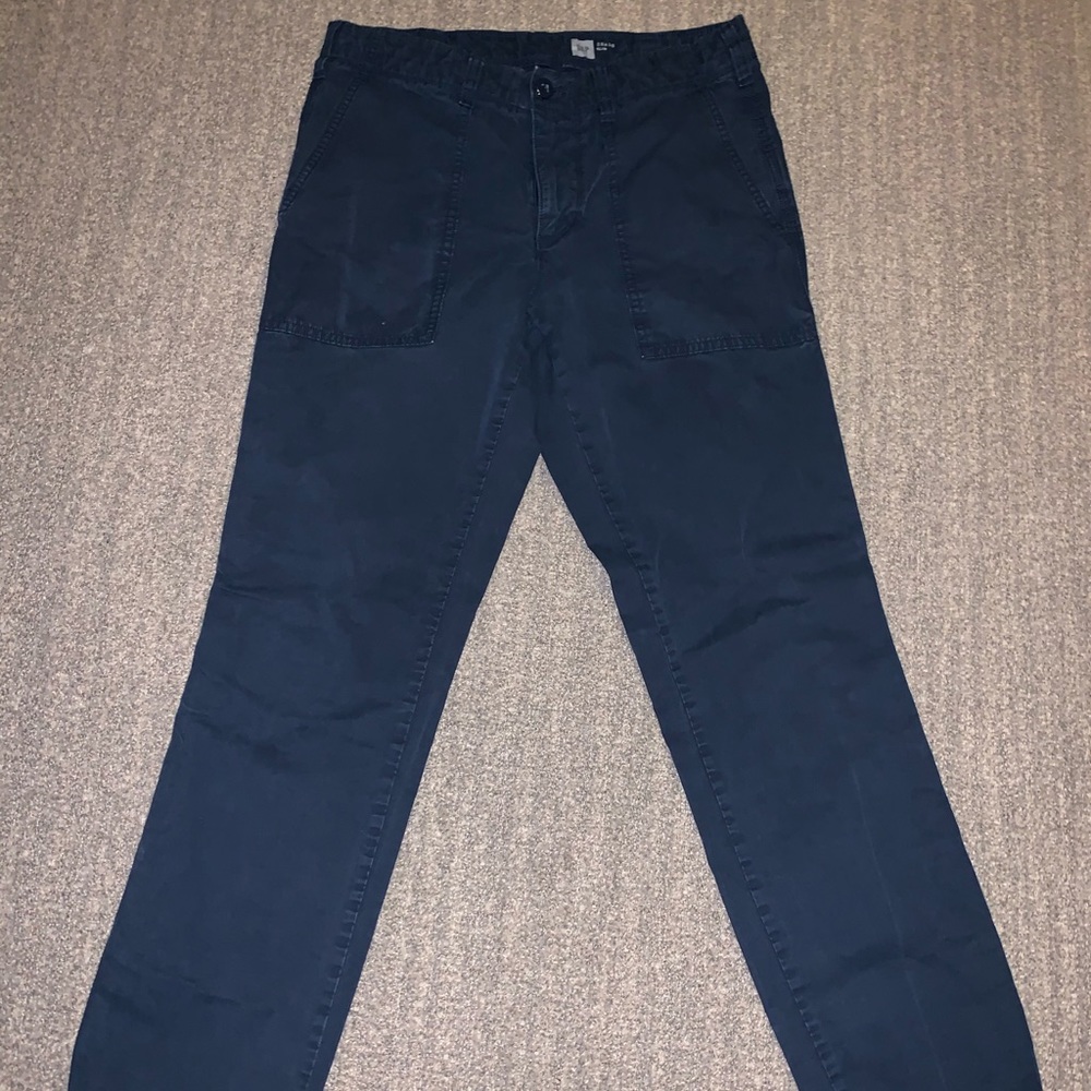 Navy gap chinos